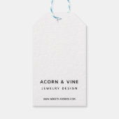 Moderne professionele merkdesign | Kraft Cadeaulabel (Achterkant)