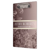 Moderne professionele metalen bloemenluxe klembord (Links)