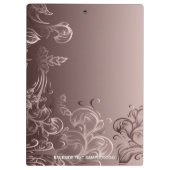 Moderne professionele metalen bloemenluxe klembord (Achterkant)