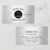 Moderne professionele, minimale lichtgevende Logo Visitekaartje (Voorkant / Achterkant)