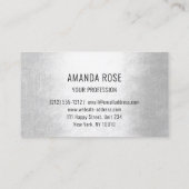Moderne professionele, minimale lichtgevende Logo Visitekaartje (Achterkant)