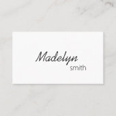 Moderne professionele, minimale QR-code met haarst Visitekaartje (Voorkant)