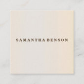 Moderne professionele minimalist vierkante visitekaartje (Voorkant)
