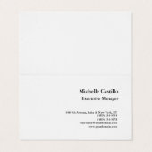 Moderne professionele minimalist visitekaartje (Buitenkant ongevouwen)