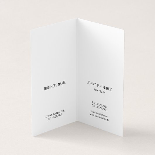 Moderne professionele minimalist voor monogram visitekaartje (Binnen)