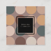 Moderne professionele minimalistische aartafellinn vierkante visitekaartje (Voorkant)