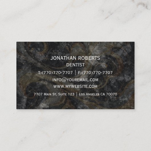 Moderne professionele minimalistische Executive Ge Visitekaartje (Achterkant)