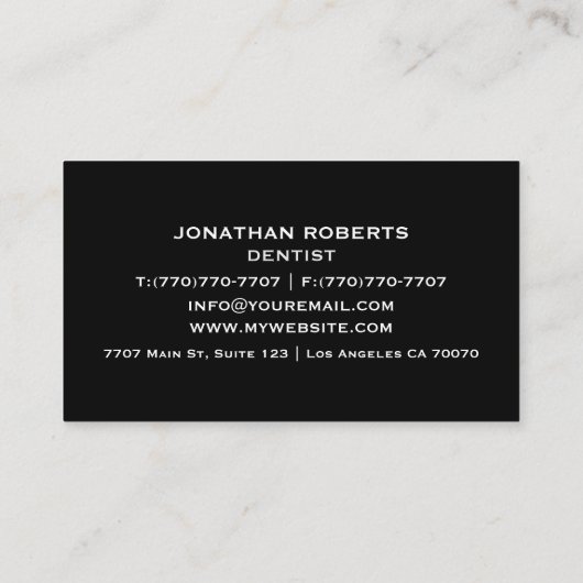 Moderne professionele minimalistische Executive Ge Visitekaartje (Achterkant)