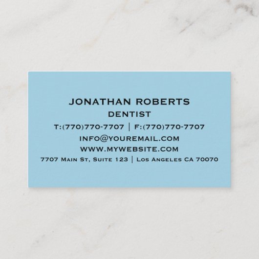 Moderne professionele minimalistische Executive Ge Visitekaartje (Achterkant)