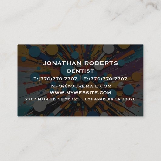 Moderne professionele minimalistische Executive Ge Visitekaartje (Achterkant)