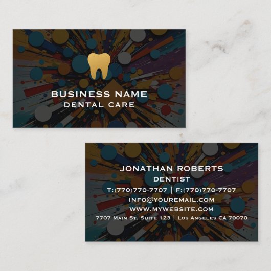 Moderne professionele minimalistische Executive Ge Visitekaartje (Voorkant / Achterkant)