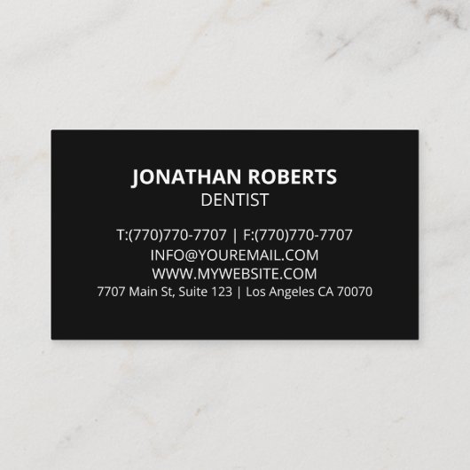 Moderne professionele minimalistische Executive Ge Visitekaartje (Achterkant)