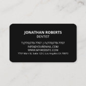 Moderne professionele minimalistische Executive Ge Visitekaartje (Achterkant)