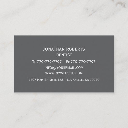 Moderne professionele minimalistische Executive Ge Visitekaartje (Achterkant)