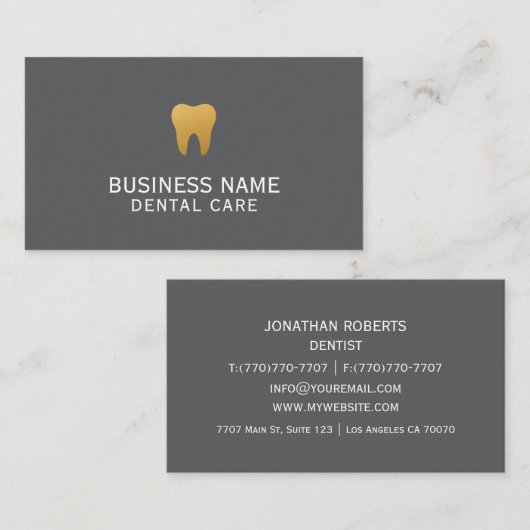 Moderne professionele minimalistische Executive Ge Visitekaartje (Voorkant / Achterkant)