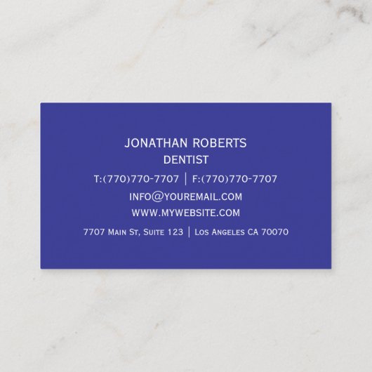 Moderne professionele minimalistische Executive Ge Visitekaartje (Achterkant)