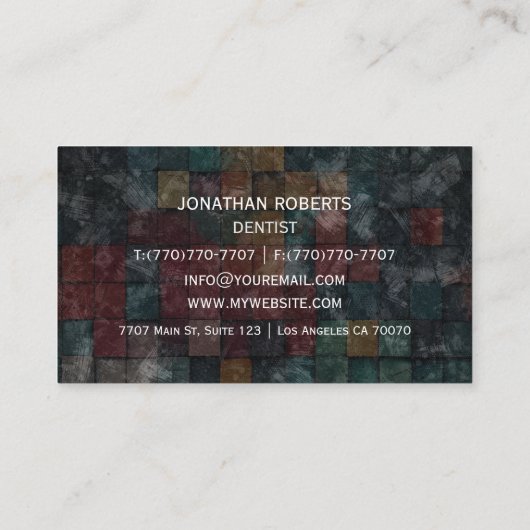 Moderne professionele minimalistische Executive Ge Visitekaartje (Achterkant)