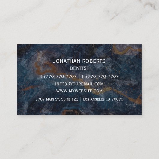 Moderne professionele minimalistische Executive Ge Visitekaartje (Achterkant)