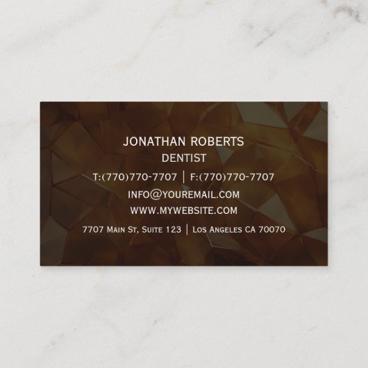 Moderne professionele minimalistische Executive Ge Visitekaartje (Achterkant)