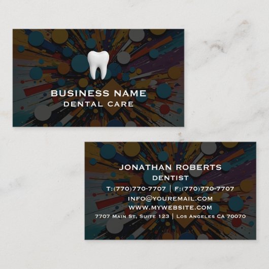 Moderne professionele minimalistische Executive Ge Visitekaartje (Voorkant / Achterkant)