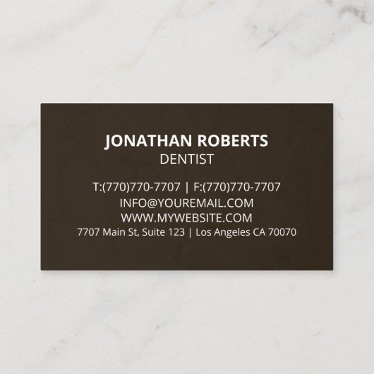 Moderne professionele minimalistische Executive Ge Visitekaartje (Achterkant)