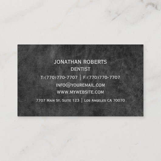 Moderne professionele minimalistische Executive Ge Visitekaartje (Achterkant)