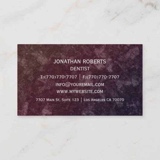 Moderne professionele minimalistische Executive Ge Visitekaartje (Achterkant)