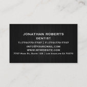 Moderne professionele minimalistische Executive Ge Visitekaartje (Achterkant)