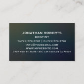 Moderne professionele minimalistische Executive Ge Visitekaartje (Achterkant)