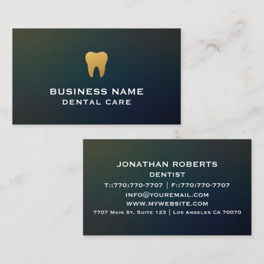 Moderne professionele minimalistische Executive Ge Visitekaartje (Voorkant / Achterkant)