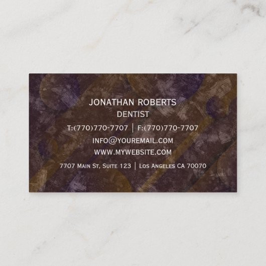 Moderne professionele minimalistische Executive Ge Visitekaartje (Achterkant)