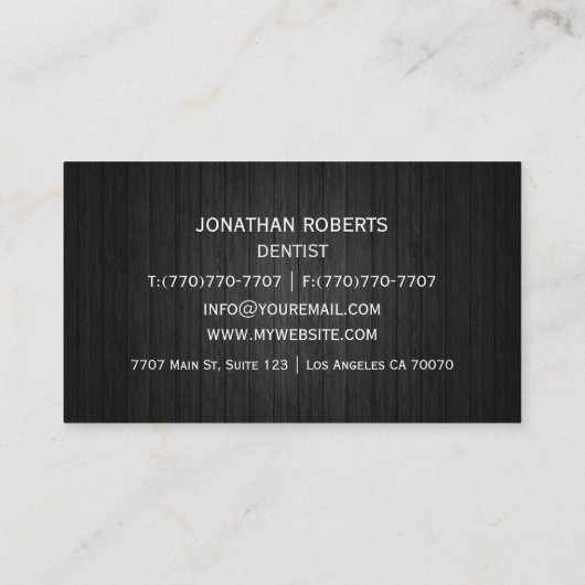 Moderne professionele minimalistische Executive Ge Visitekaartje (Achterkant)