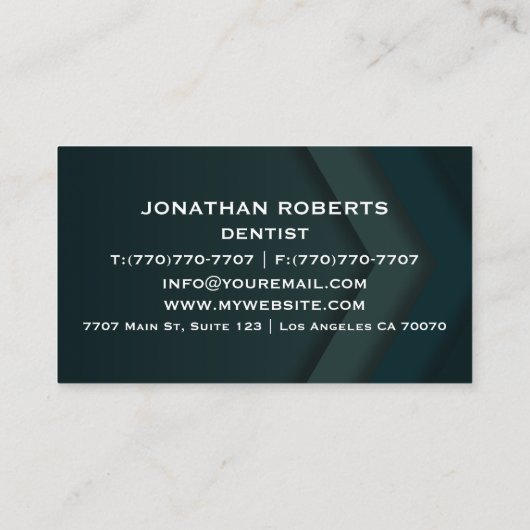 Moderne professionele minimalistische Executive Ge Visitekaartje (Achterkant)