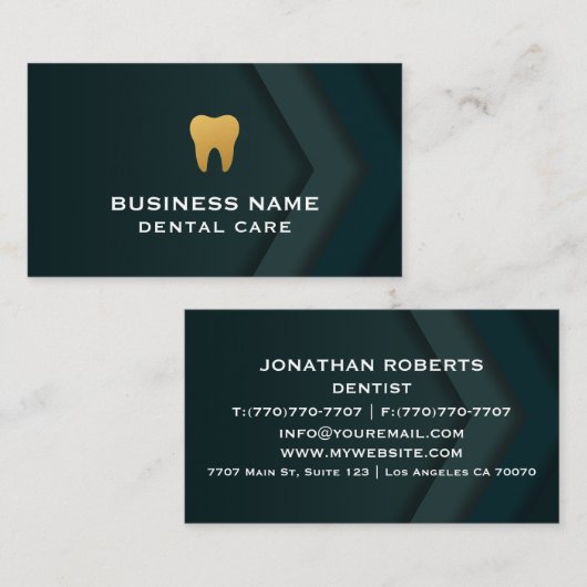 Moderne professionele minimalistische Executive Ge Visitekaartje (Voorkant / Achterkant)