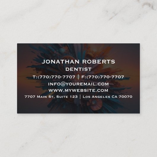 Moderne professionele minimalistische Executive Ge Visitekaartje (Achterkant)