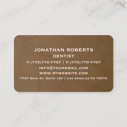 Moderne professionele minimalistische Executive Ge Visitekaartje (Achterkant)