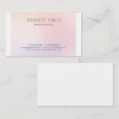 Moderne professionele minimalistische laptop met e visitekaartje (Voorkant / Achterkant)