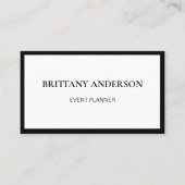 Moderne professionele minimalistische luxe visitekaartje (Voorkant)