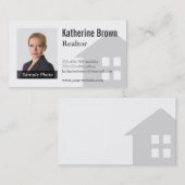 Moderne Professionele Minimalistische Makelaar Fot Visitekaartje (Voorkant / Achterkant)