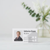 Moderne Professionele Minimalistische Makelaar Fot Visitekaartje (Staand voorkant)
