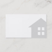 Moderne Professionele Minimalistische Makelaar Fot Visitekaartje (Achterkant)