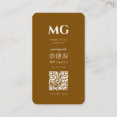 Moderne professionele minimalistische marketing br visitekaartje (Achterkant)