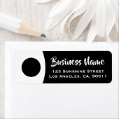 Moderne professionele minimalistische retourlabel  etiket (Insitu)