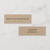 Moderne professionele minimalistische roestkraft mini visitekaartje (Voorkant / Achterkant)