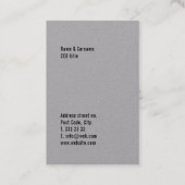 Moderne professionele minimalistische Sjabloon Visitekaartje (Achterkant)