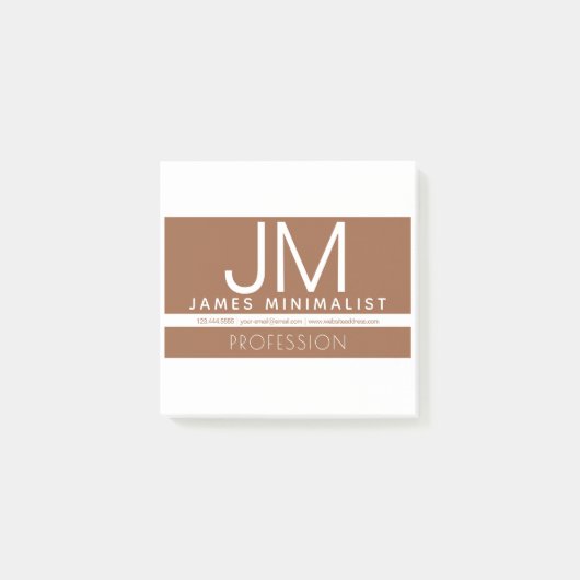 Moderne professionele minimalistische vormgeving | post-it® notes (Voorkant)