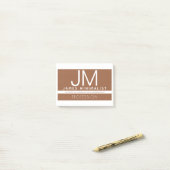 Moderne professionele minimalistische vormgeving | post-it® notes (Op bureau)