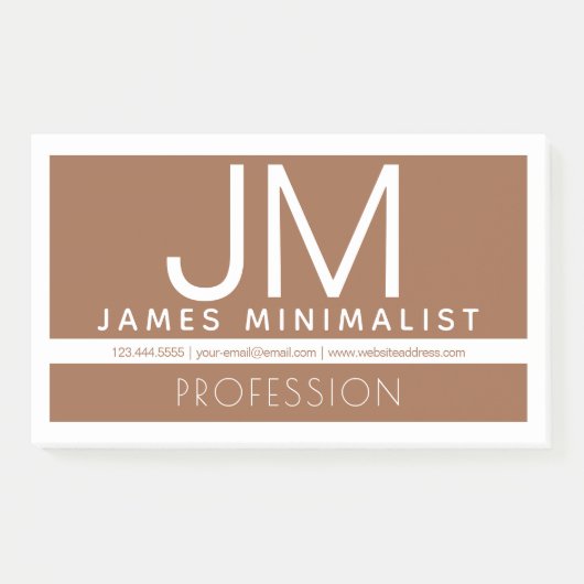 Moderne professionele minimalistische vormgeving | post-it® notes (Voorkant)