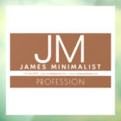 Moderne professionele minimalistische vormgeving | raamsticker (Vel 3)