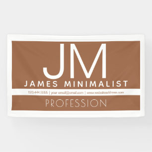 Moderne professionele minimalistische vormgeving   spandoek